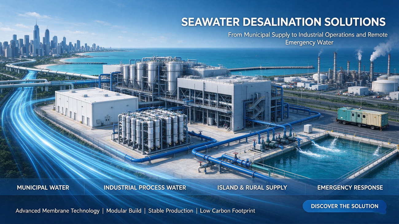 Application areas of seawater desalination equipment