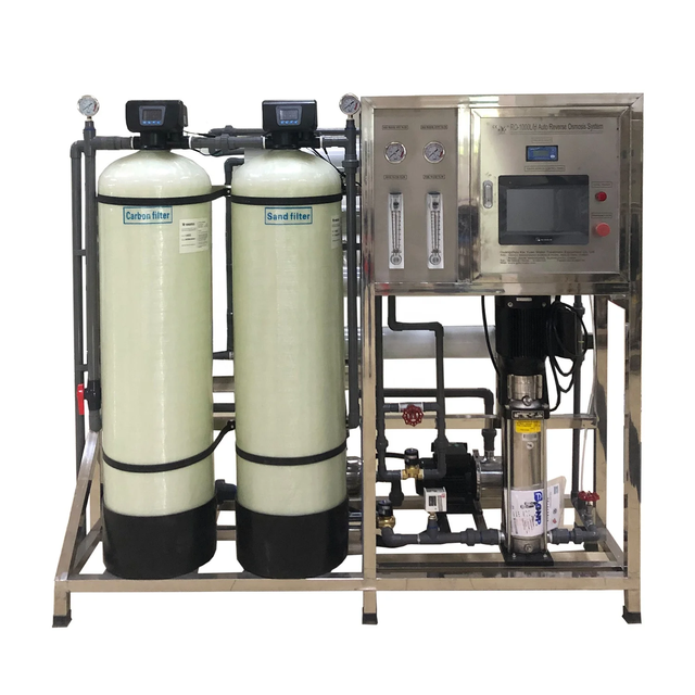 1000L/H Brackish Water Treatment Machine Purification Reverse Osmosis Filter Underground Water Desalination Equipment 