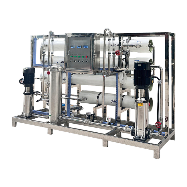 3000LPH Two-stage Reverse Osmosis Saltwater Desalination Industrial Water Treatment Equipment