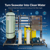 Compact 1000L/H seawater reverse osmosis desalination equipment