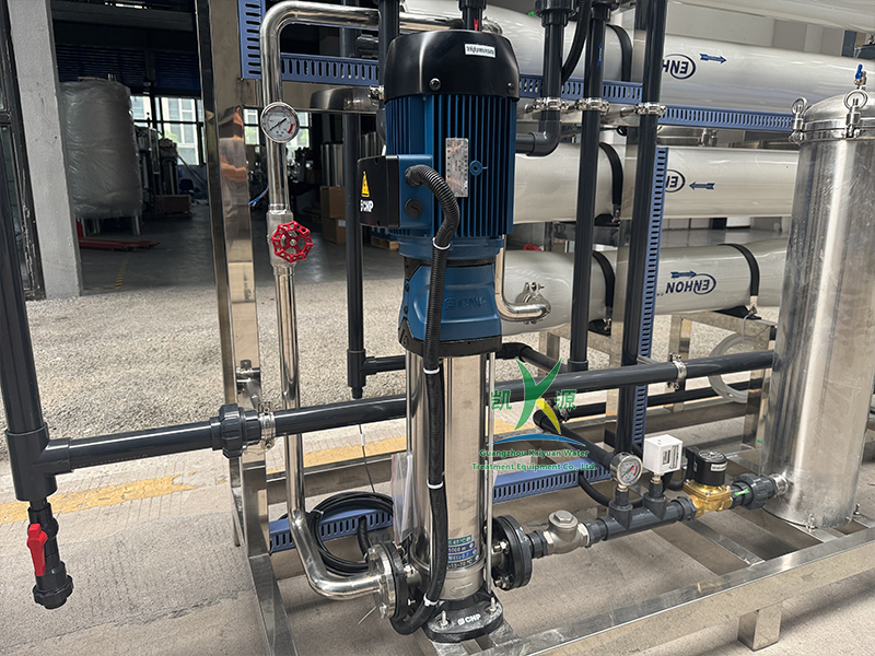 RO piping, pump and valves