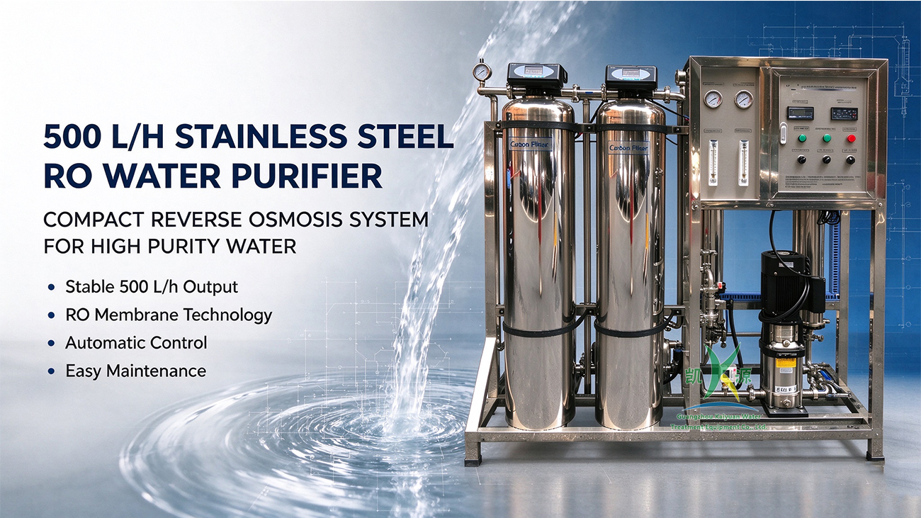 500L/H reverse osmosis plant