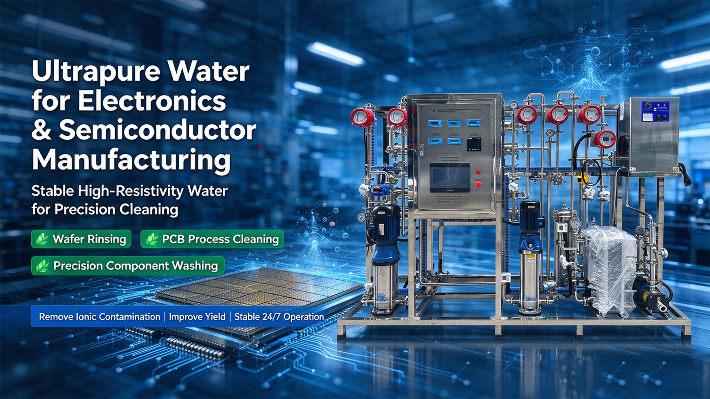 Two‑stage RO+EDI Process Flow Diagram