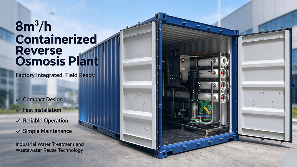 8m3/h Containerized Reverse Osmosis System