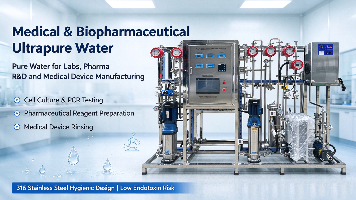 Two‑stage RO+EDI Process Flow Diagram