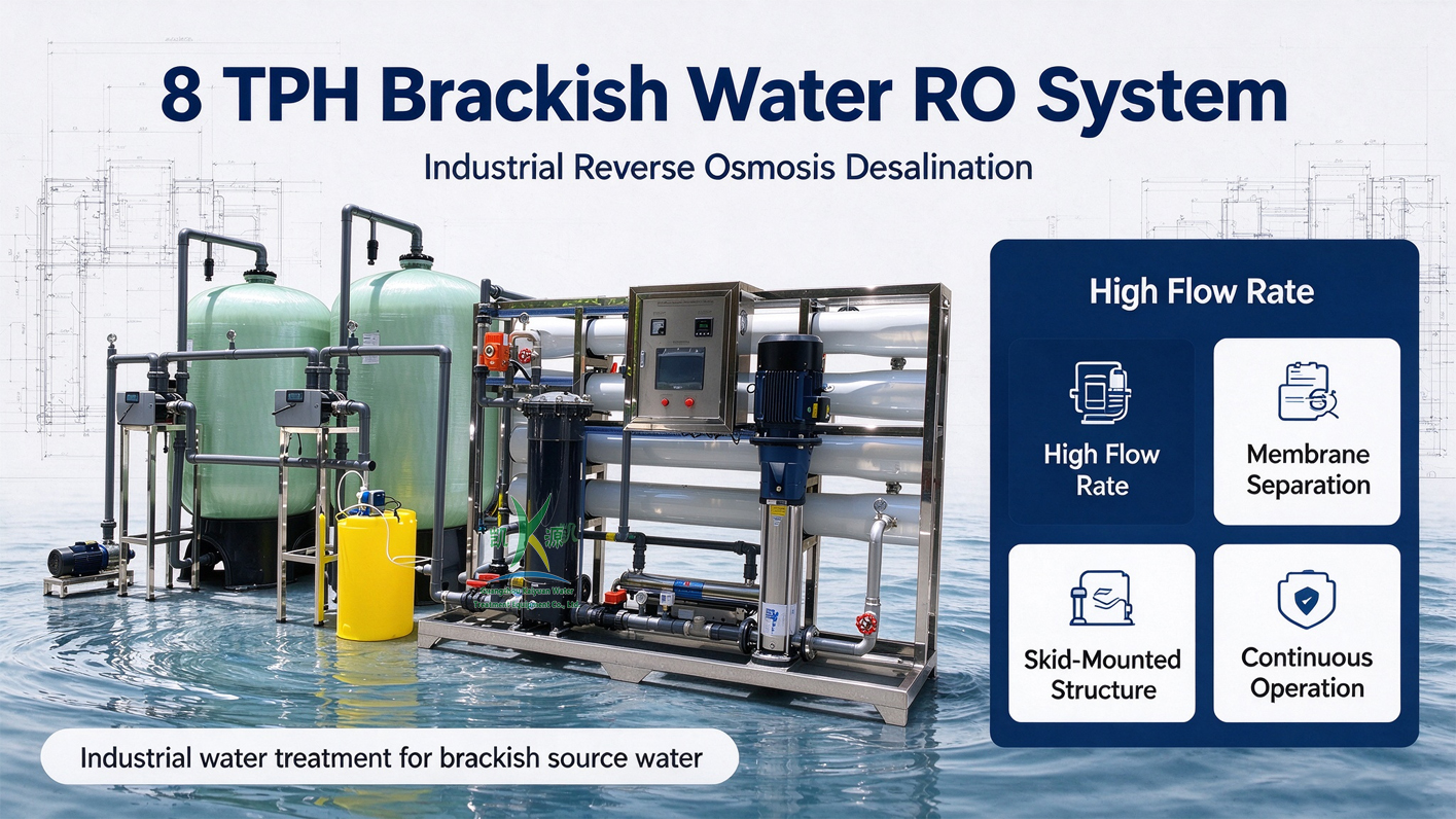 8TPH Brackish Water RO System On Site