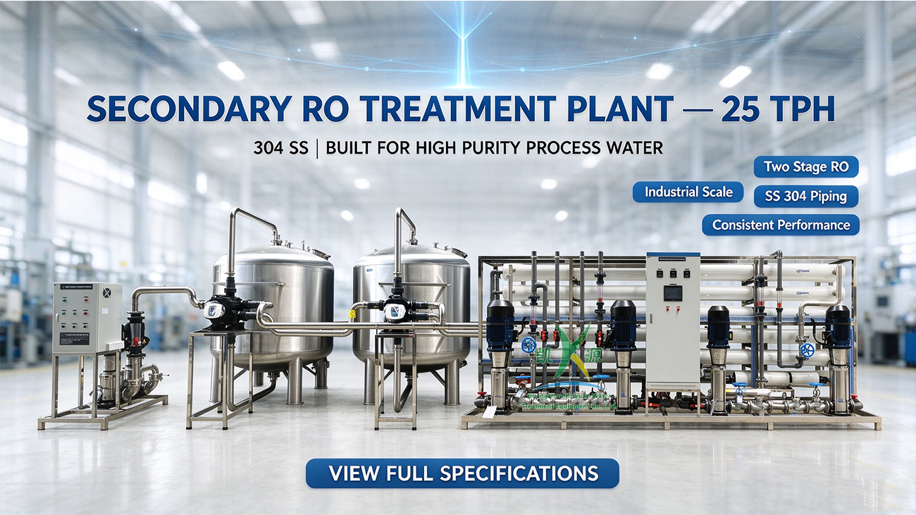 Two‑stage RO Process Flow Diagram